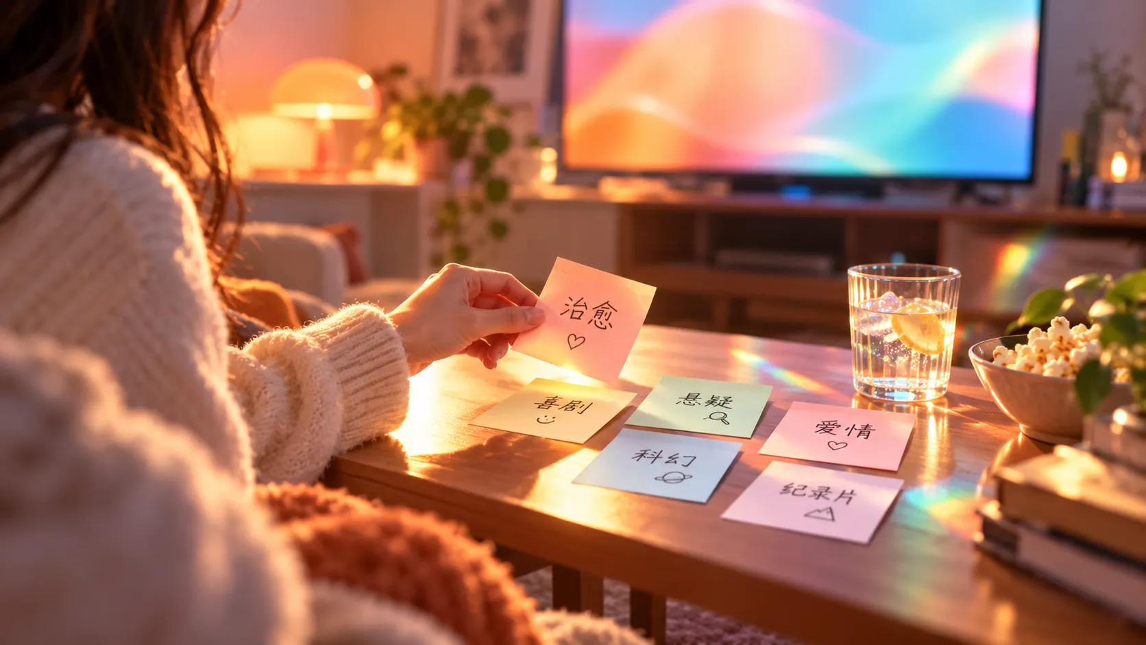 用于视频观看方法说明的主题画面